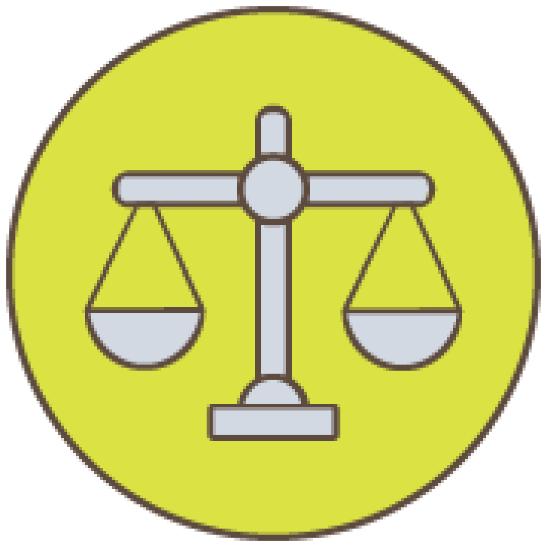 Balanced scales icon