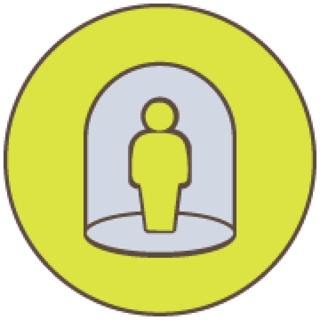 Isolated person icon